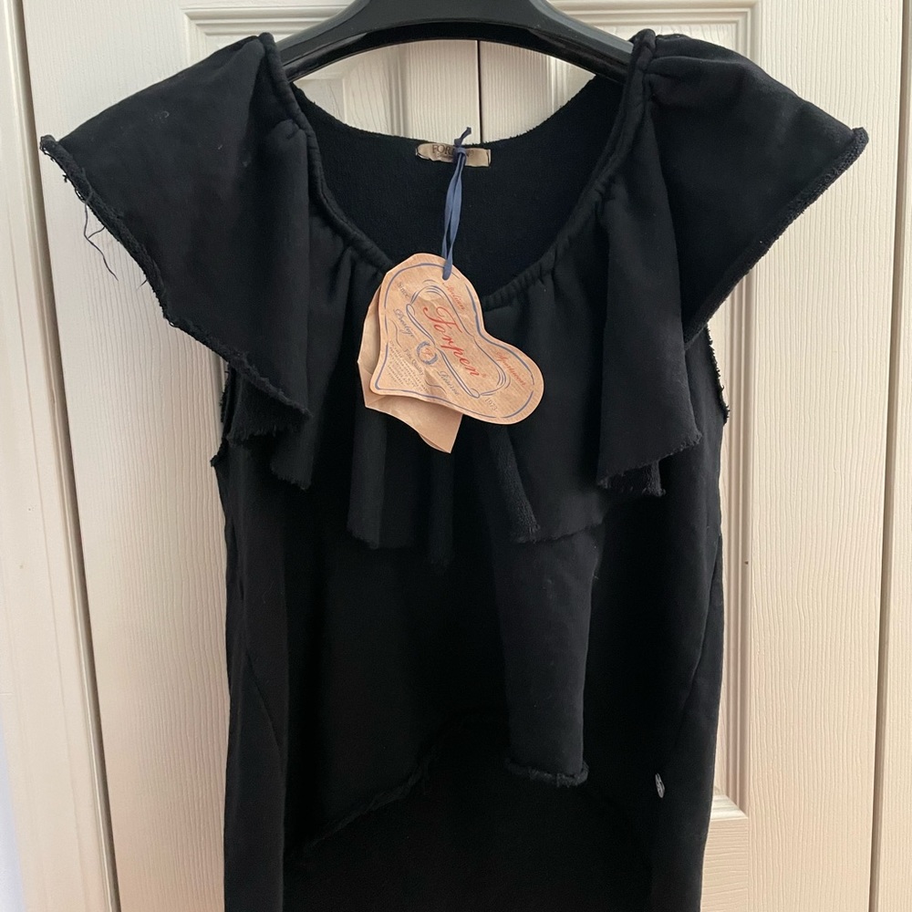 ITALY-Italian design, 100% cotton swing blouse. Material-sweatshirt type. Sexy!